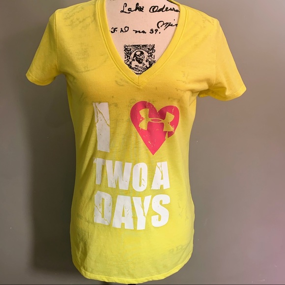 under armour yellow t shirt
